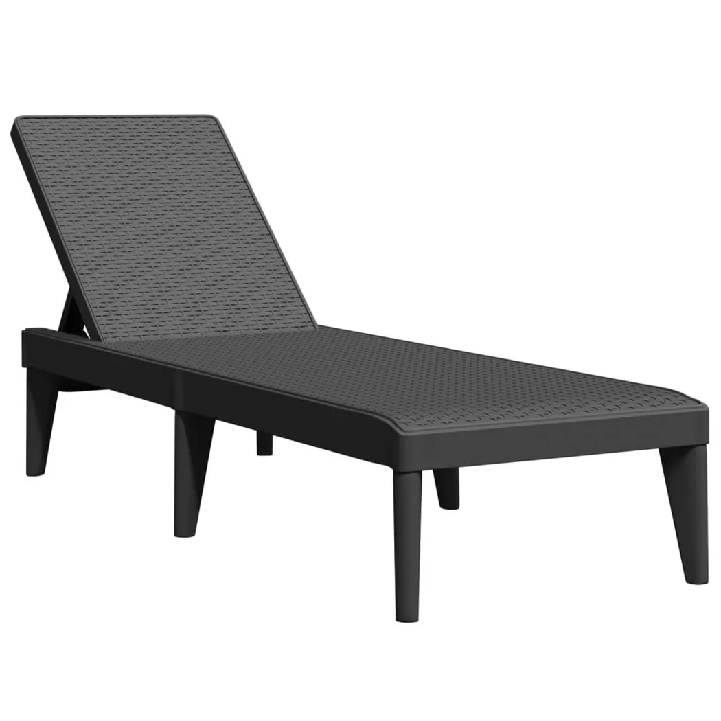 VidaXL - Sonnenliege polypropylen, One Size, Grau