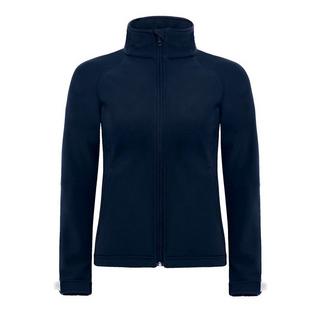 B and C Giacca Softshell con Cappuccio Antivento Impermeabile Traspirante  