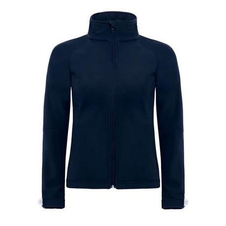 B and C Giacca Softshell con Cappuccio Antivento Impermeabile Traspirante  