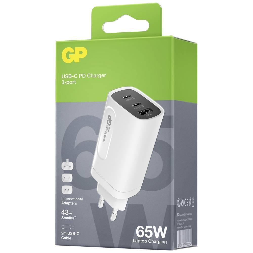 GP Batteries  USB-Steckerlader GM3A 65W 3ports 