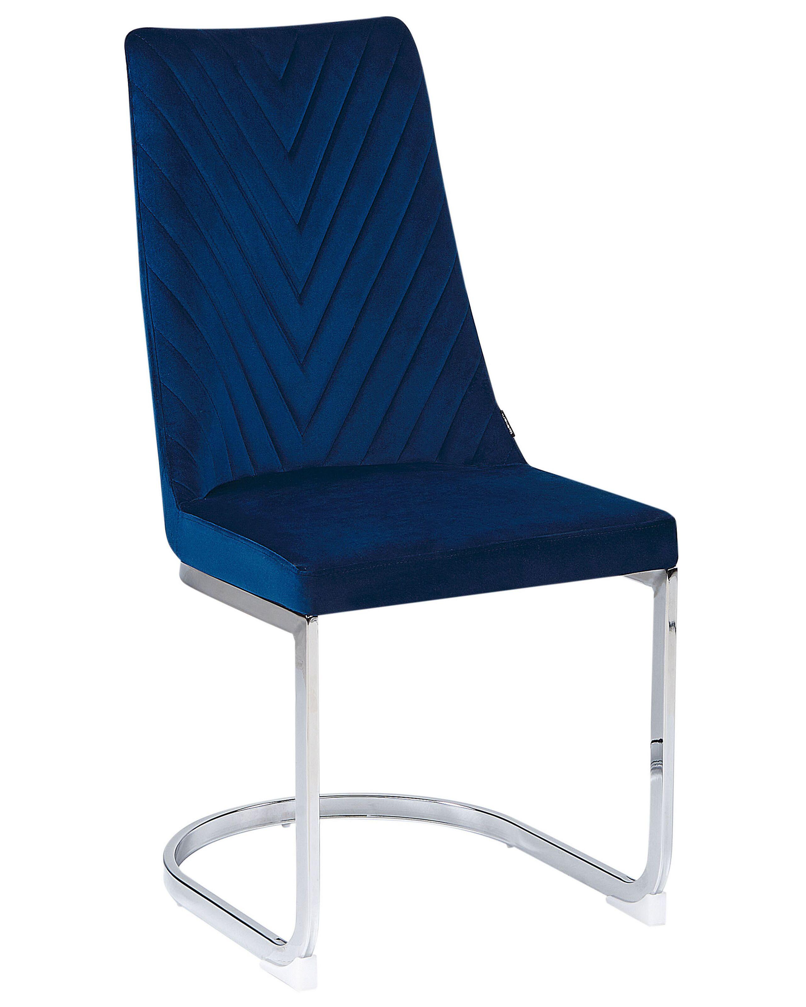 Beliani Lot de 2 chaises en Velours Moderne ALTOONA  