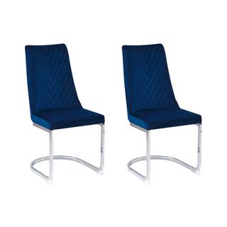 Beliani Lot de 2 chaises en Velours Moderne ALTOONA  