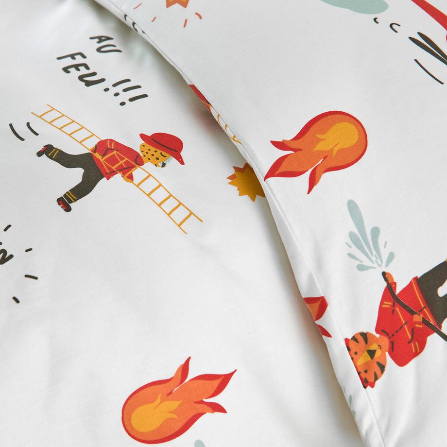 SO'HOME Copripiumino per bambini Stampa Pompieri  