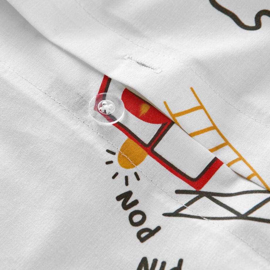 SO'HOME Copripiumino per bambini Stampa Pompieri  