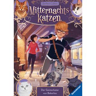 Mitternachtskatzen, Band 4: Der Geisterkater von Bakerloo (Katzenflüsterer-Fantasy in London für Kinder ab 9 Jahren) Laban, Barbara; Pélissier, Jérôme (Illustrationen); Pélissier, Jérôme (Umschlaggestaltung) Gebundene Ausgabe 