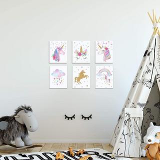 eStore 6x Poster su tela - Unicorno  