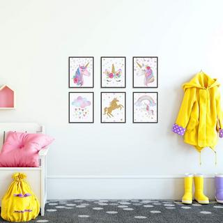 eStore 6x Affiches sur Toile - Licorne  