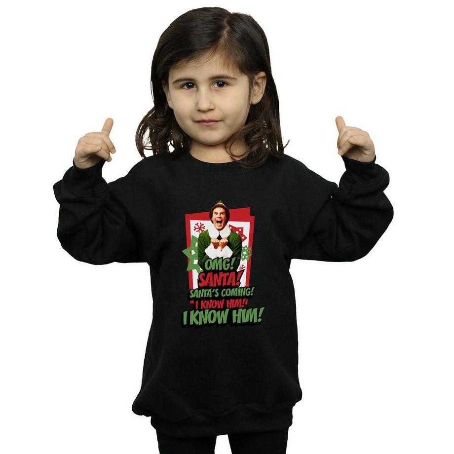 Elf  OMG Santa Sweatshirt 
