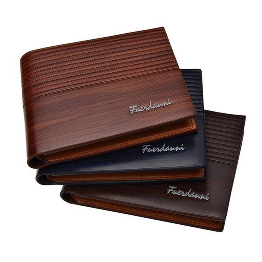 eStore  Luxus-Brieftasche - PU-Leder - Hellbraun 