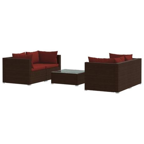 VidaXL set salotto da giardino Polirattan  