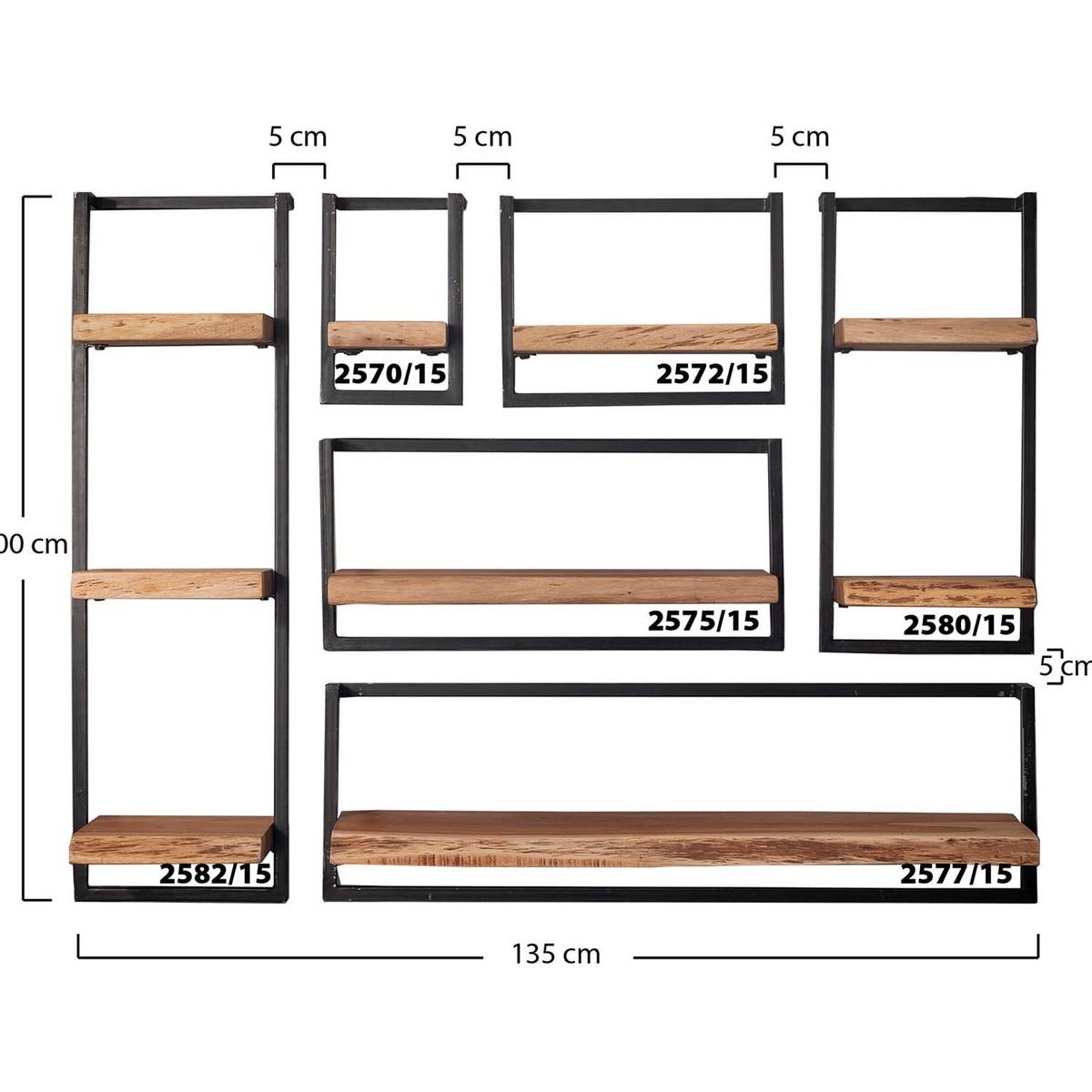 mutoni Wandregal Edge 30x65  