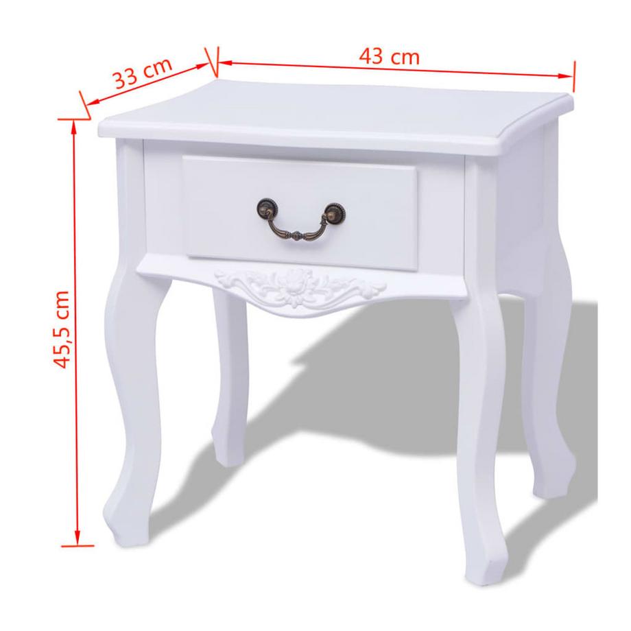 VidaXL comodino MDF  