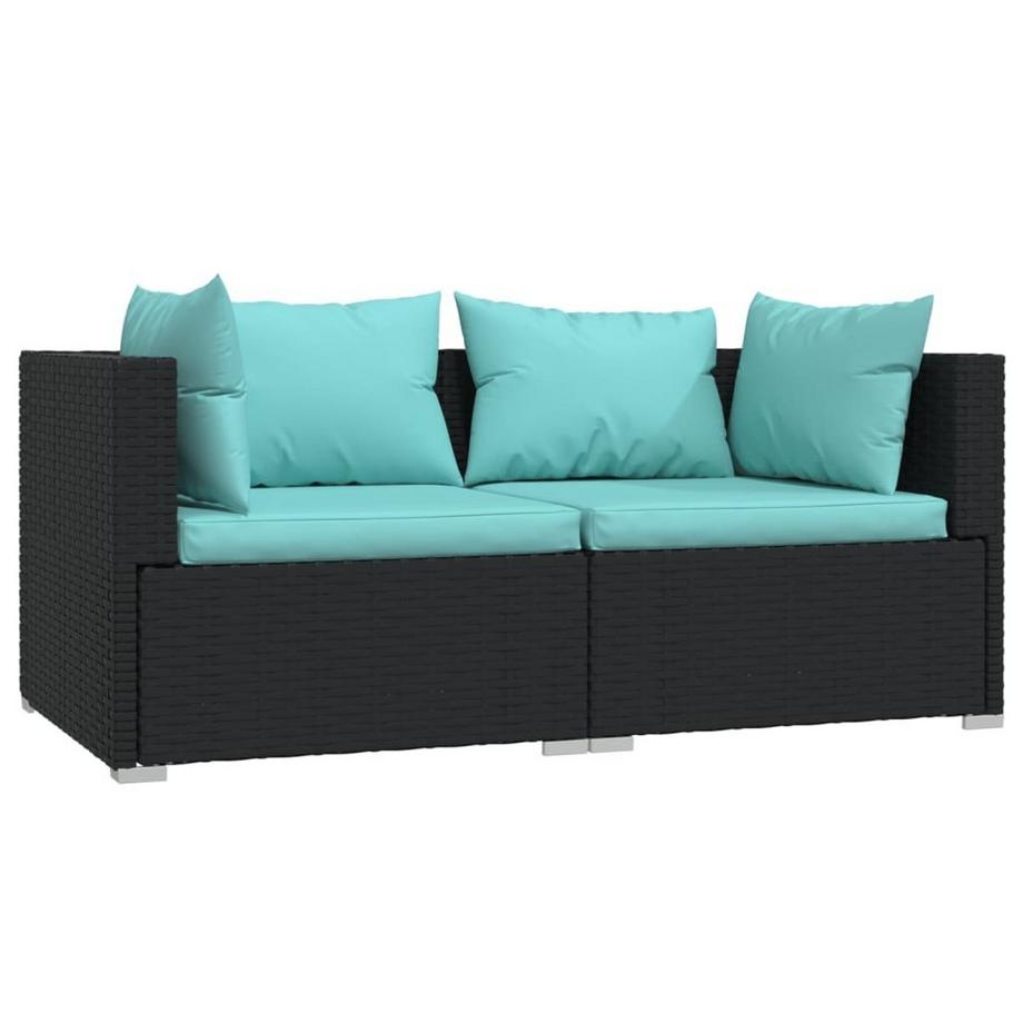 VidaXL set per salotto da giardino Polirattan  