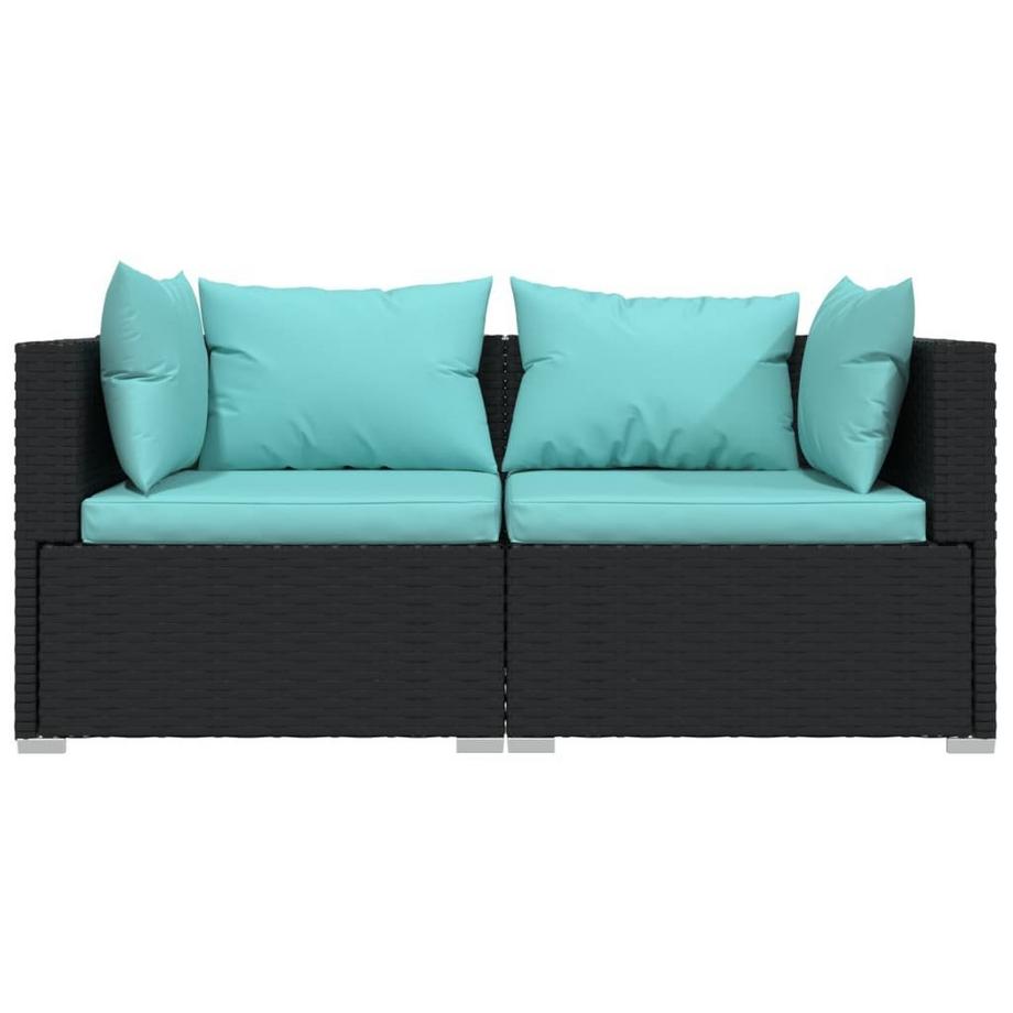 VidaXL set per salotto da giardino Polirattan  