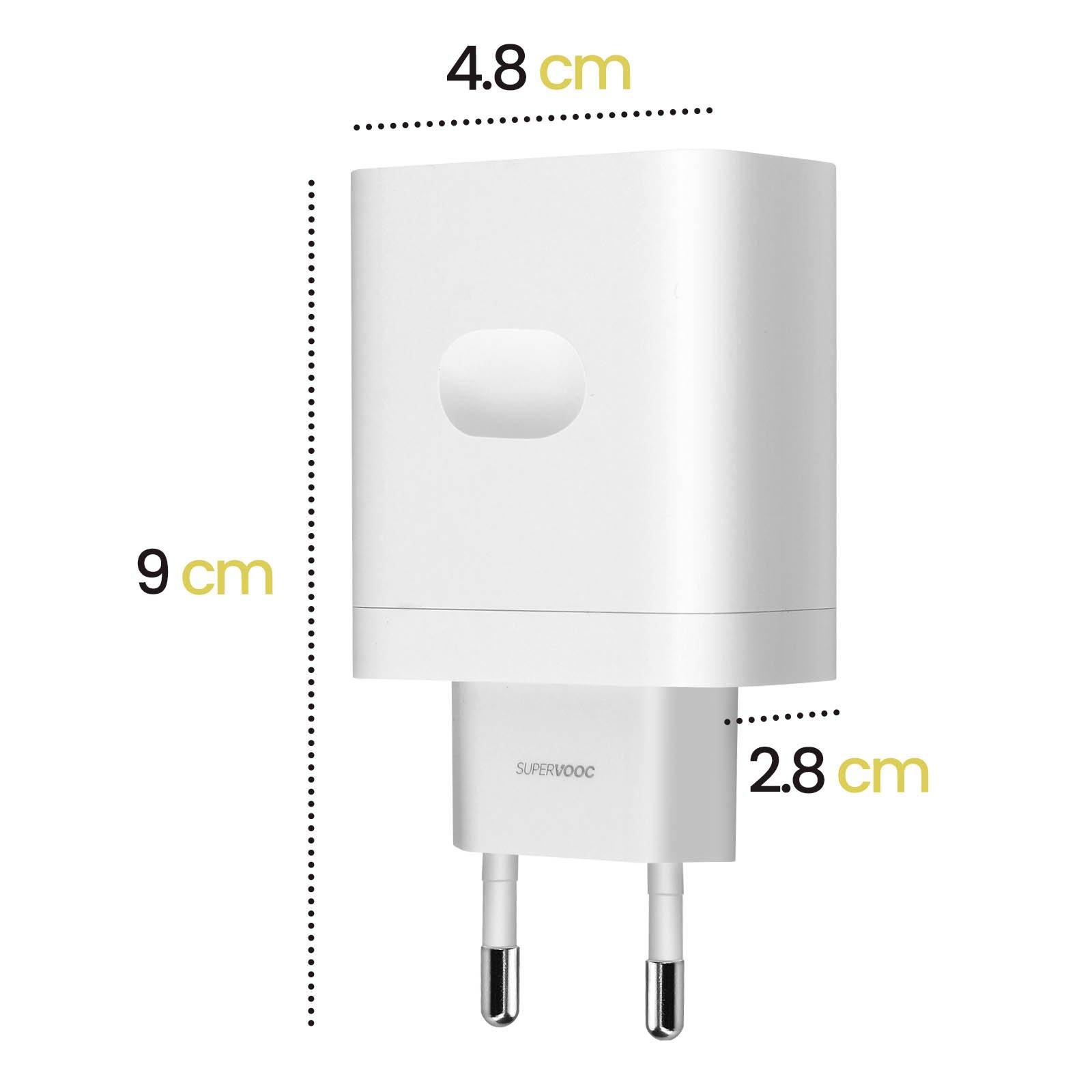 OPPO  Oppo 33W Ladegerät + USB / USB-C Kabel 