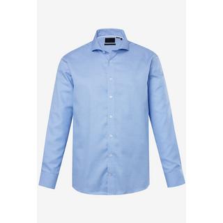 JP1880  Camicia da ufficio con vestibilità comoda, stampa minimal, finissaggio EasyCare, colletto alla francese e maniche lunghe, fino alla tg. 8XL 