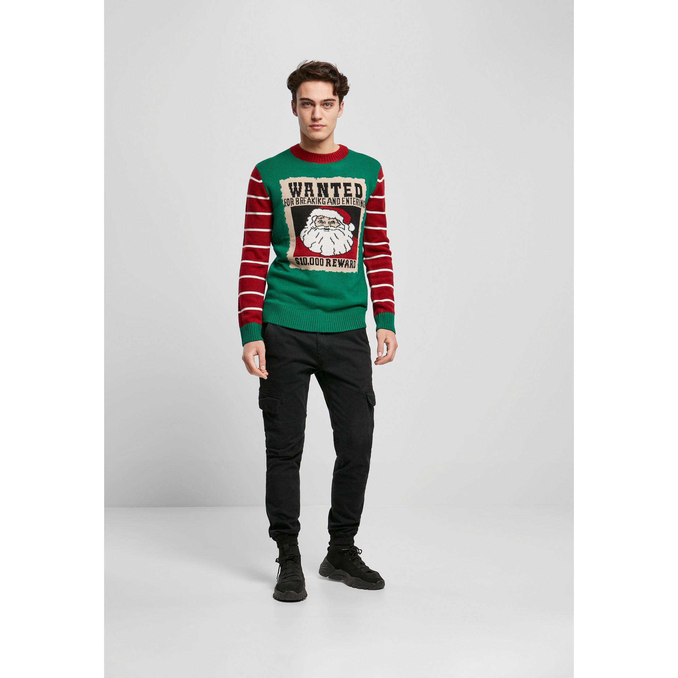 URBAN CLASSICS  sweatshirt wanted christmas (gt) 