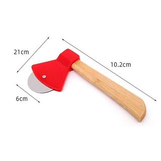 Northio Couteau à pizza intelligent - rouge - 18 cm  