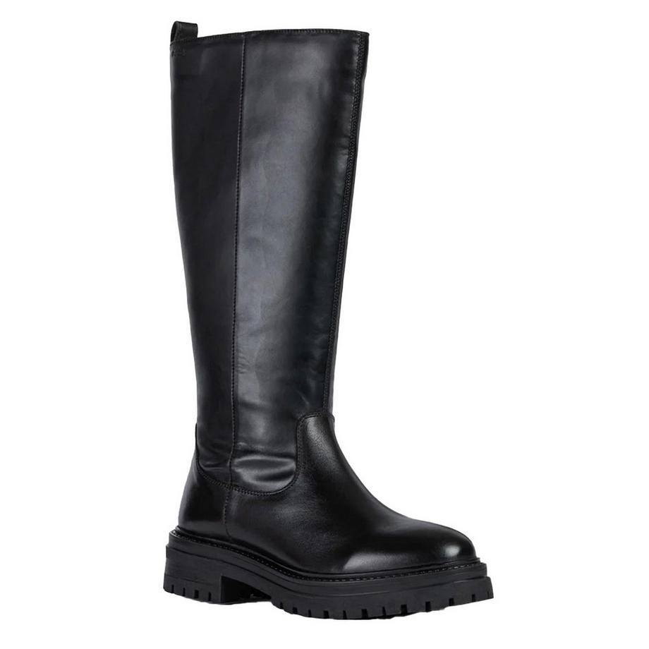 Kniehohe Stiefel D Iridea C, Leder