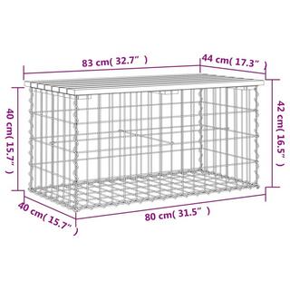 VidaXL Banc de jardin bois  