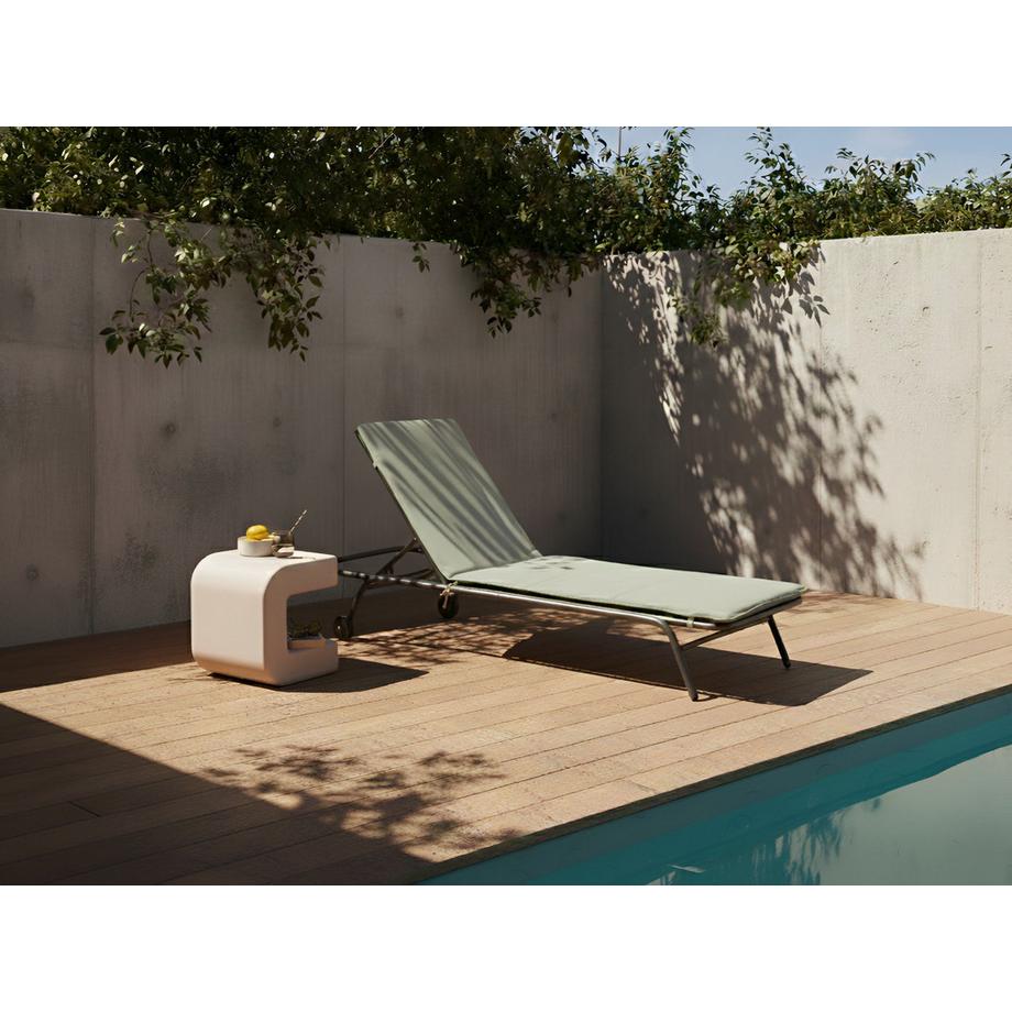 Beliani Sonnenliege aus Stahl  VOLTERRA  