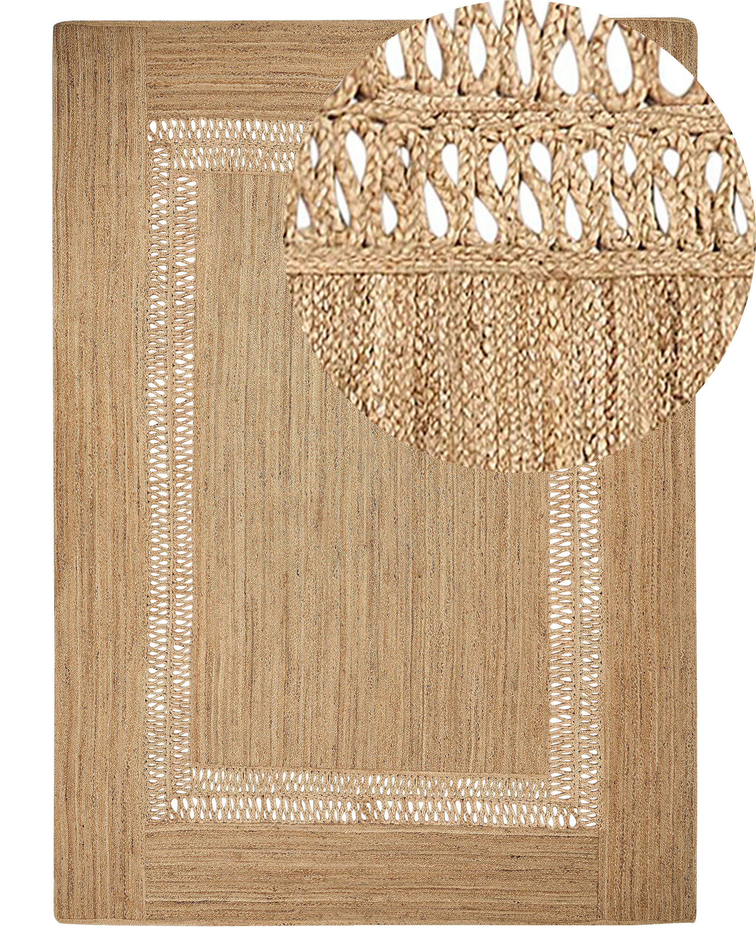 Beliani Tapis en Jute Boho YENIKOY  