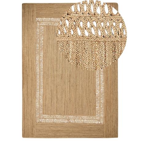 Beliani Tapis en Jute Boho YENIKOY  