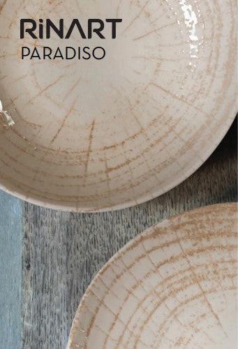 Rinart Piatto profondo - Paradiso -  Porcellana - 20 cm- set di 6  