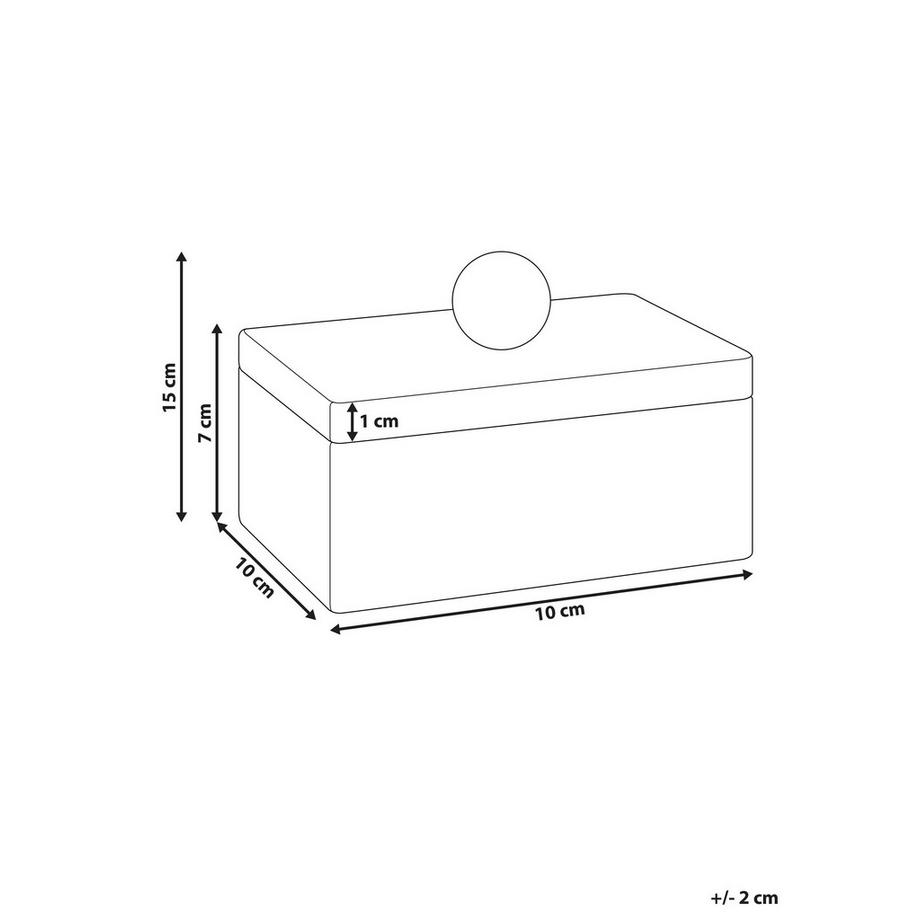 Beliani Portagioie en Marmo Glamour CHALANDRI  