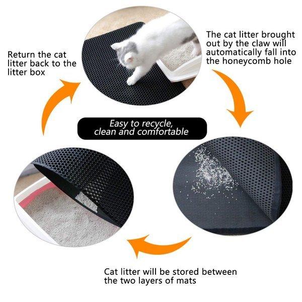 eStore Tapis de bac à litière pour chat  