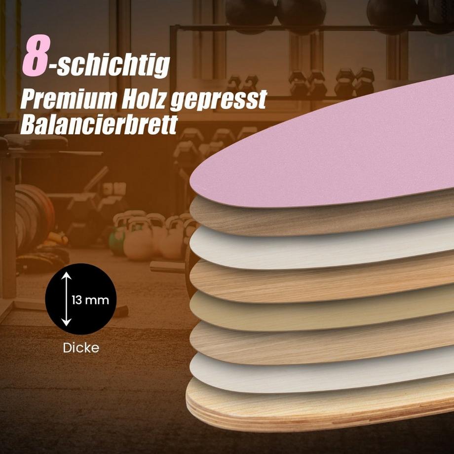Northix  Set Balance Board con rullo in sughero 