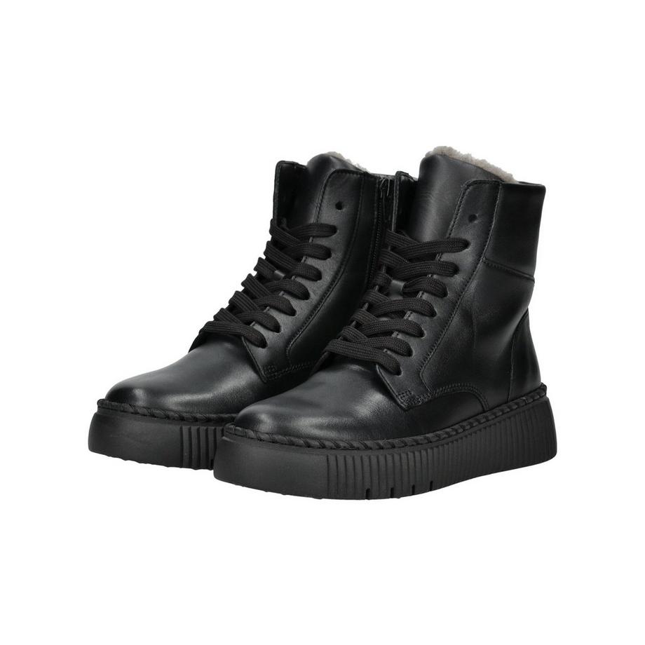 Gabor Bottines à lacets avec doublure en fausse fourrure  