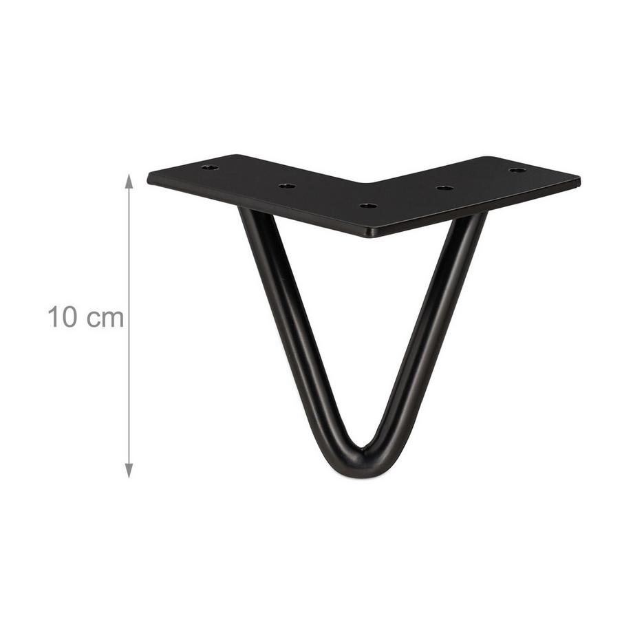 B2X  Möbelbein-Haarnadel 4er-Set 
