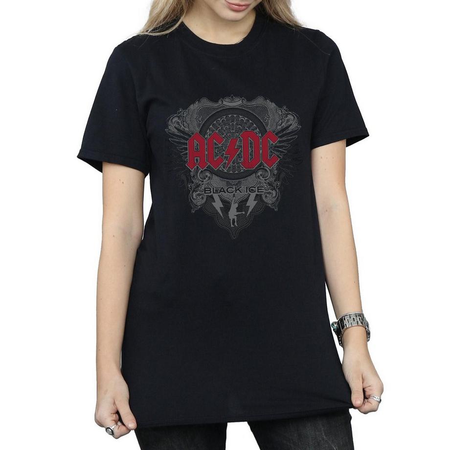 AC/DC ACDC Black Ice Grafikdruck T-Shirt  