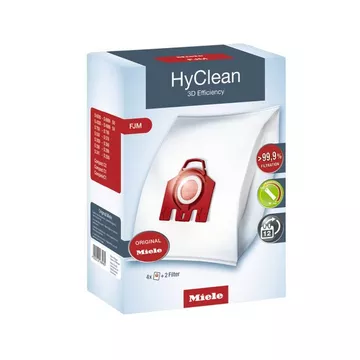 4 Staubsaugerbeutel HyClean 3D für Miele