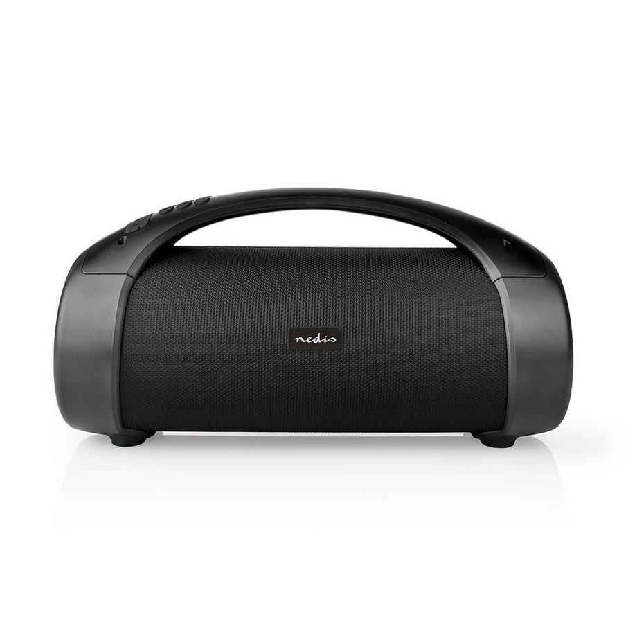 Bluetooth® Party Boombox | 6 heures | 2.0 | 50 W | La lecture des médias: AUX / USB | Ipx5 | Synchronisationable | Poignée de roulement | Lumière de fête | Noir
