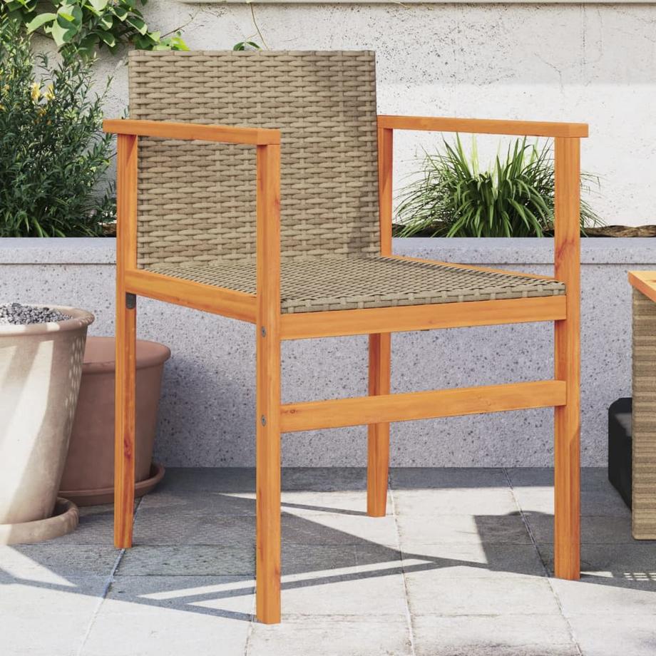 VidaXL Chaise de jardin rotin synthétique  