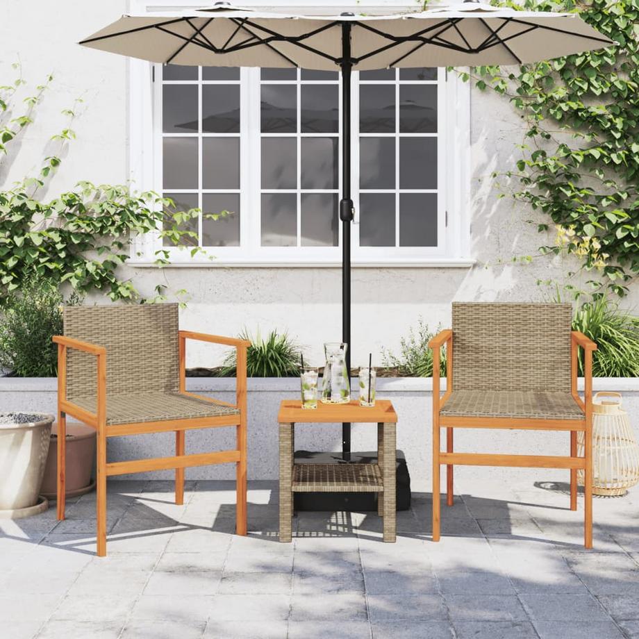 VidaXL Chaise de jardin rotin synthétique  