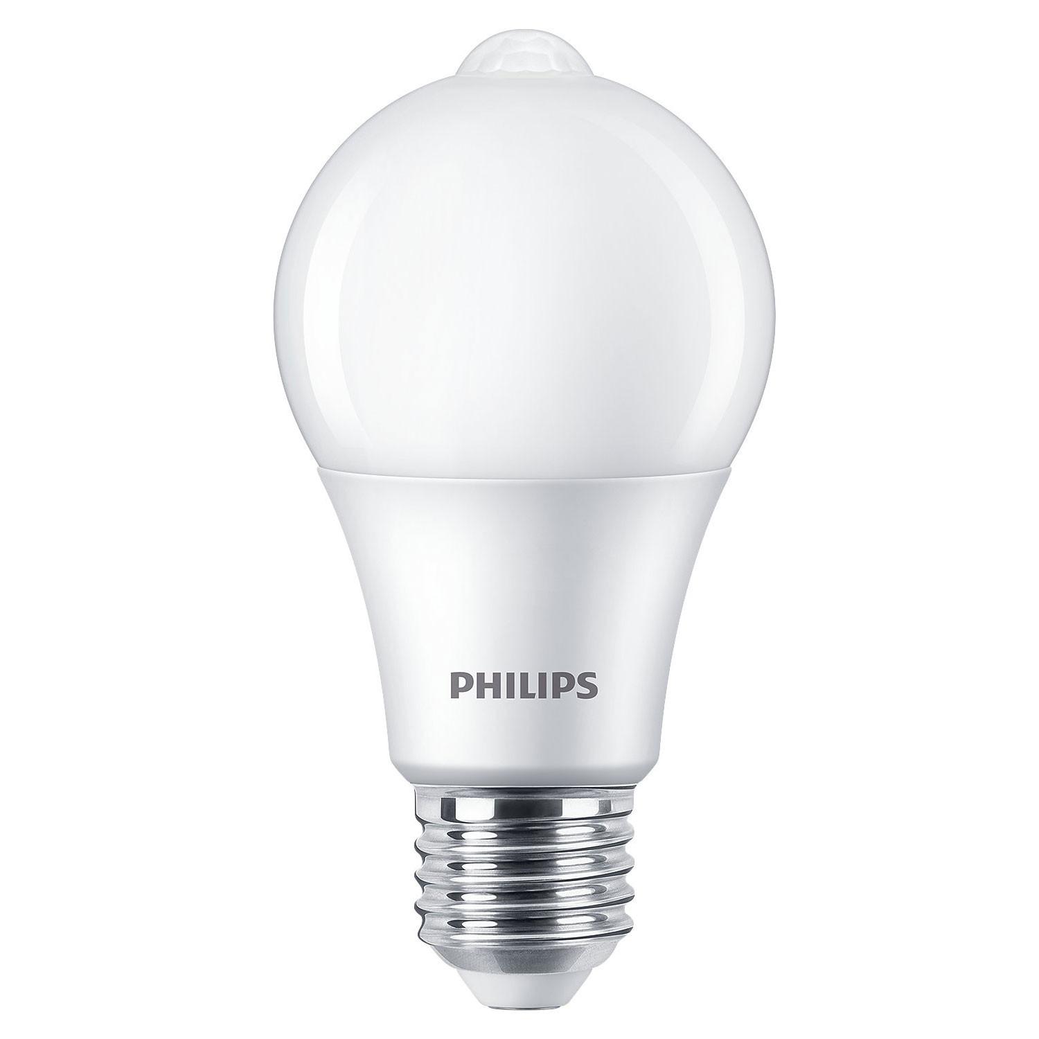 PHILIPS LED E27 Normal 60W Détecteur de mouvement 806lm  