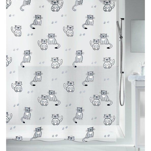 spirella Spirella Rideau de douche PEVA GARY 180x200cm Gris  