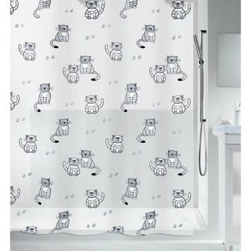 Spirella Rideau de douche PEVA GARY 180x200cm Gris