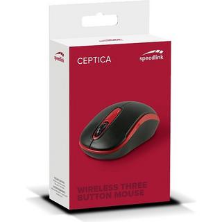 SPEEDLINK  SPEEDLINK Ceptica Wireless Mouse SL-630013-BKRD USB, black/red 