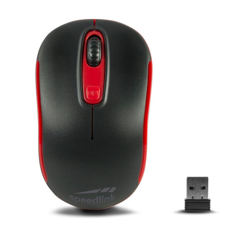 SPEEDLINK  SPEEDLINK Ceptica Wireless Mouse SL-630013-BKRD USB, black/red 