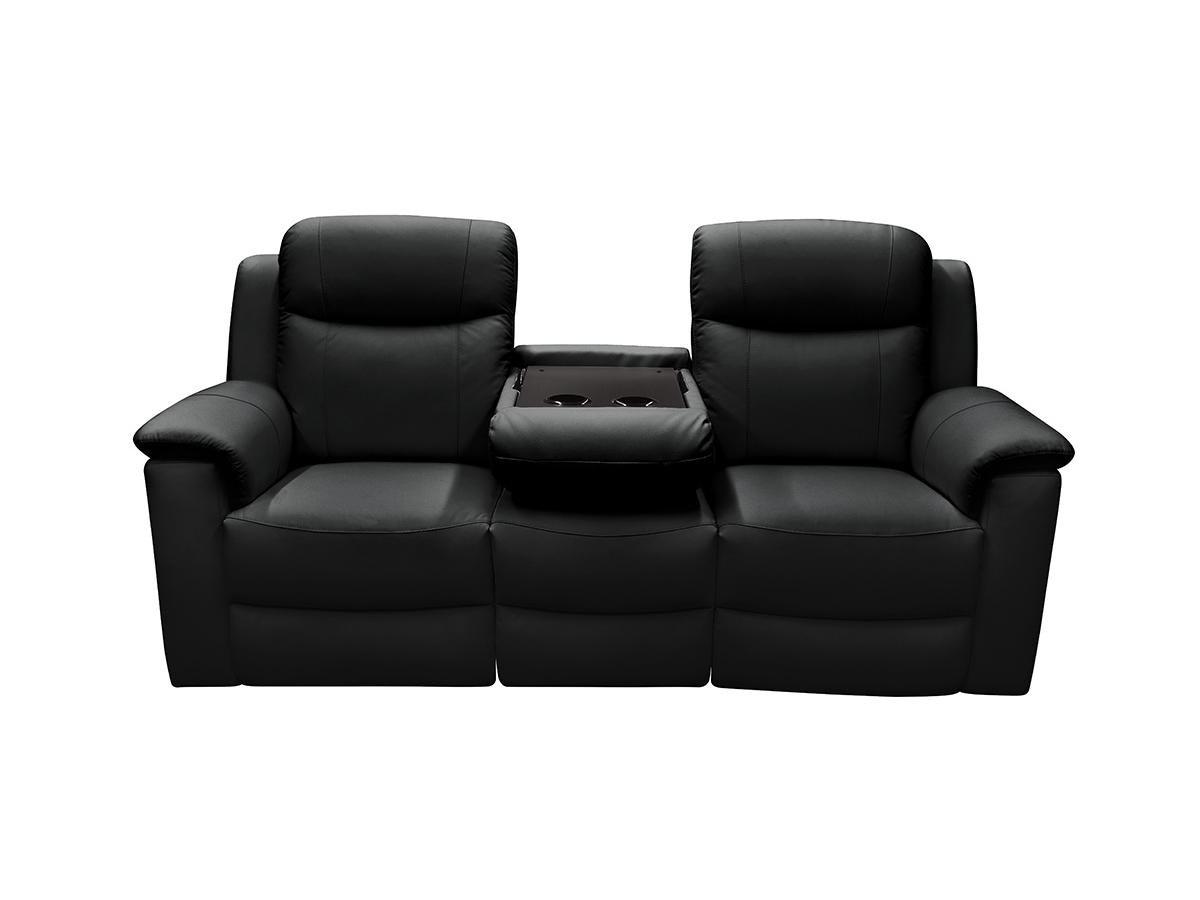 Vente-unique Relaxsofa Leder 3Sitzer EVASION  