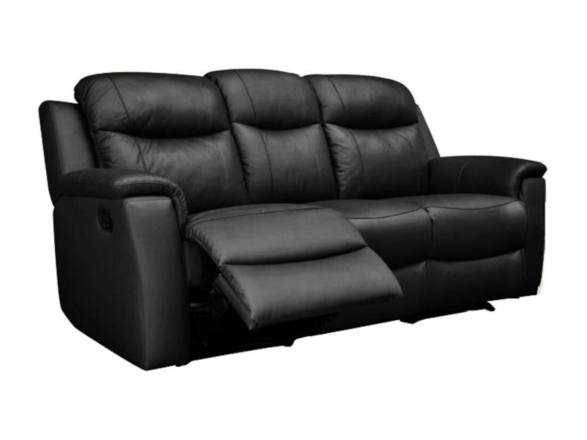 Vente-unique Relaxsofa Leder 3Sitzer EVASION  