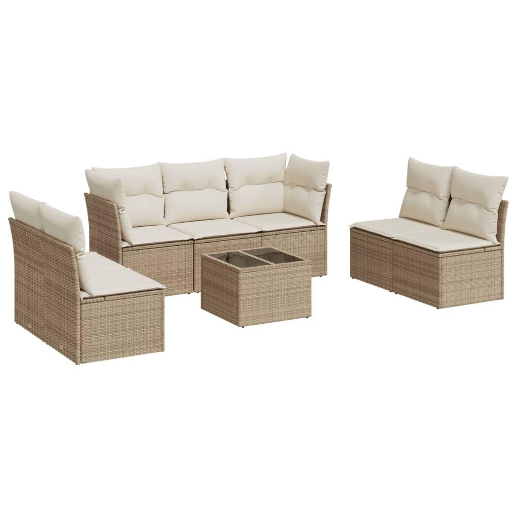 VidaXL set divano da giardino Polirattan  