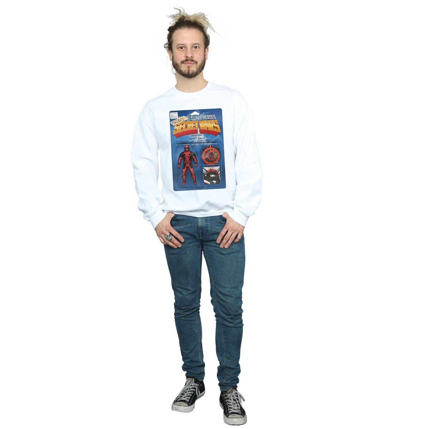 MARVEL  Deadpool Secret Wars Action Figure Sweatshirt 