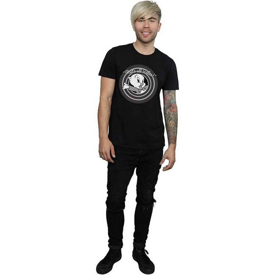 LOONEY TUNES That's All Folks Porky Pig T-Shirt  