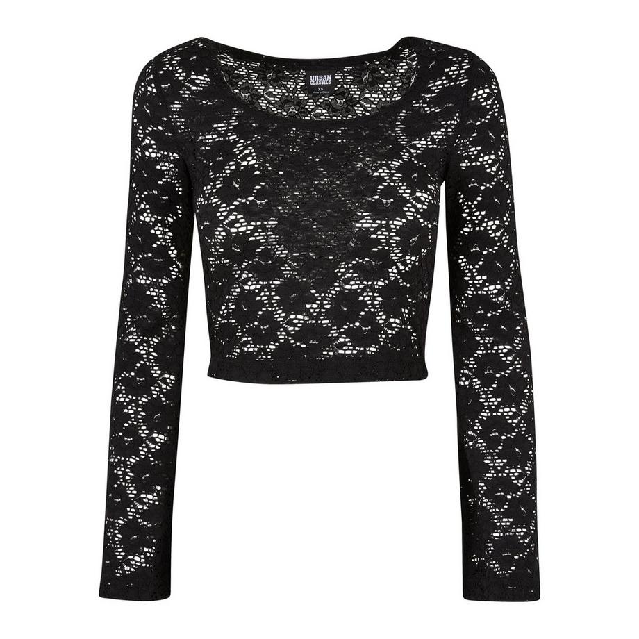 camicia da in pizzo a maniche lunghe