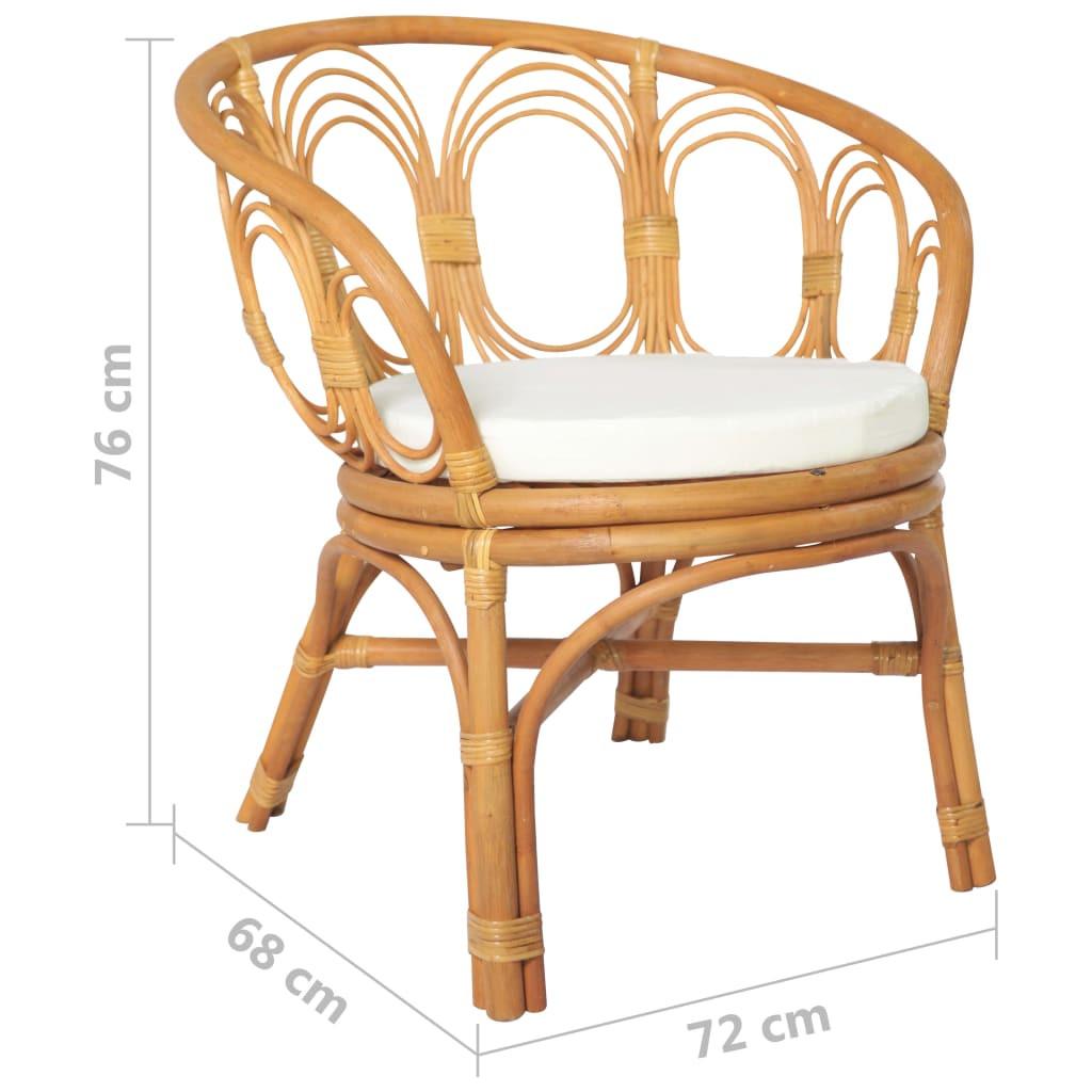 VidaXL sedia da pranzo Rattan  